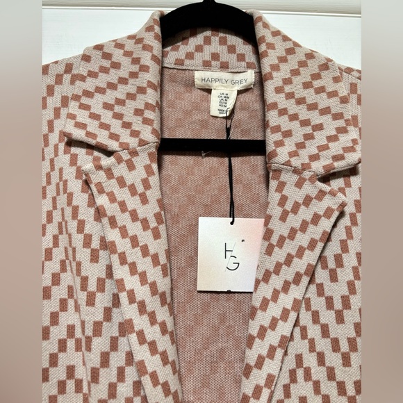 Patterned Knit Blazer/Jacket - Picture 3 of 7